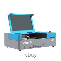 Graveur laser CO2 de bureau OMTech 45W K40+ avec une zone de travail de 8x12 et détachable