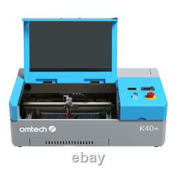 Graveur laser CO2 de bureau OMTech 45W K40+ avec une zone de travail de 8x12 et détachable