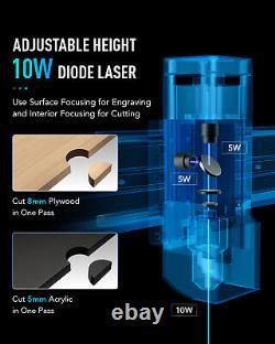 Graveur laser OMTECH D1 10W avec machine de découpe et de gravure laser de précision supérieure 60W