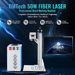 Graveur laser à fibre de bureau de 50W pour marquage métallique Source laser MAX de 100 000 heures