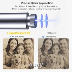 Graveur laser portable LaserPecker LP2 reconditionné avec rouleau rotatif – 600 mm/s