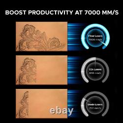 Graveur marqueur laser à fibre de 60W d'occasion pour marquage de couleur sur métal