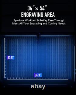 Machine Laser Hybride Pro 150W 34x54 d'Occasion pour Découpe de Métal, Acrylique et Bois