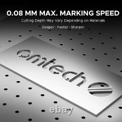 Machine à marquer et à graver au laser à fibre OMTechT Galvo 30W avec une surface de travail de 6,9x6,9 pouces.