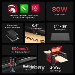 Machine de Gravure et Découpe OMTech 80W 24×36 pouces à Laser CO2