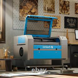 Machine de découpe au laser CO2 80W d'occasion avec lit de 28x20, mise au point automatique et contrôles Ruida