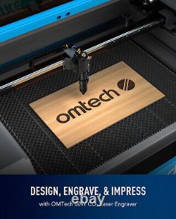 Machine de découpe, de gravure et de marquage OMTech 60W 20x28 CO2 Laser Engraver Cutter