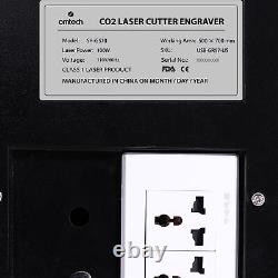 Machine de découpe et de gravure OMTech 100W 28x20 CO2 Laser Engraver Cutter Ruida