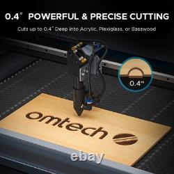 Machine de découpe et de gravure au laser CO2 OMTech 100W 20x28 d'occasion