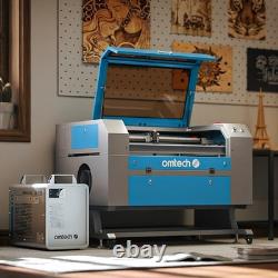 Machine de découpe et de gravure au laser CO2 OMTech 100W 20x28 d'occasion