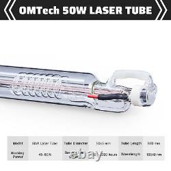 Machine de découpe et de gravure au laser CO2 OMTech 50W Tube de 88cm Dia 5cm