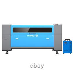 Machine de découpe et de gravure laser CO2 OMTech 130W Cutter 35x50 avec refroidisseur à eau
