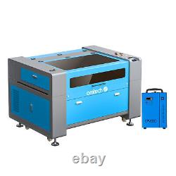 Machine de découpe et de gravure laser CO2 OMTech 24x35 80W avec refroidisseur à eau 5200.