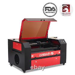Machine de découpe et de gravure laser CO2 OMTech 80W avec lit de 28x20