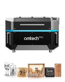 Machine de découpe et de gravure laser CO2 OMTech Pro 150W 34x55 avec refroidisseur d'eau