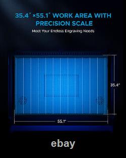 Machine de découpe et de gravure laser CO2 OMTech Pro 150W 34x55 avec refroidisseur d'eau