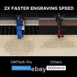 Machine de découpe et de gravure laser hybride OMTech Pro 3655 de 150W d'occasion