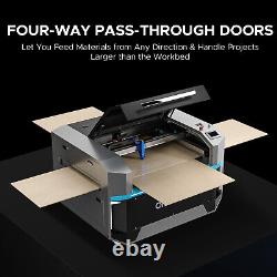 Machine de découpe et de gravure laser hybride OMTech Pro 3655 de 150W d'occasion
