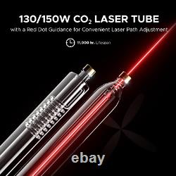 Machine de découpe et gravure au laser CO2 130W d'occasion 34x55 avec refroidisseur d'eau
