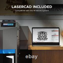 Machine de découpe et gravure au laser CO2 130W d'occasion 34x55 avec refroidisseur d'eau