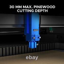 Machine de découpe et gravure au laser CO2 130W d'occasion 34x55 avec refroidisseur d'eau