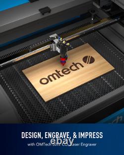 Machine de découpe laser CO2 90 W avec table 28 x 20, autofocus et commandes Ruida, d’occasion