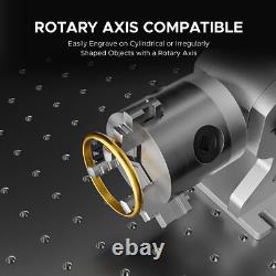 Machine de gravure au laser à fibre PreenexT 100W Mopa JPT avec axe rotatif