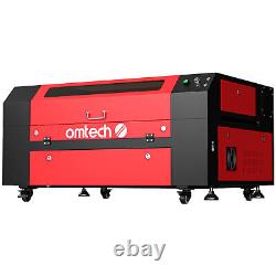 Machine de gravure et de découpe au laser CO2 OMTech 60W 20x28 avec passage à quatre voies.