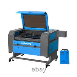 Machine de gravure et de découpe au laser CO2 OMTech 90W 20x28 avec refroidisseur CW-5200