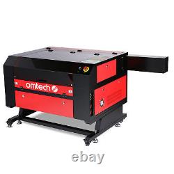 Machine de gravure et de découpe au laser CO2 d'occasion de 28x20 cm et 100W, avec le contrôleur Ruida.