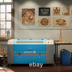 Machine de gravure et de découpe au laser CO2 d'occasion de 60W 28x20 avec refroidisseur d'eau
