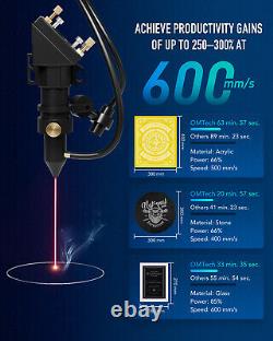 Machine de gravure et de découpe au laser CO2 d'occasion de 60W 28x20 avec refroidisseur d'eau