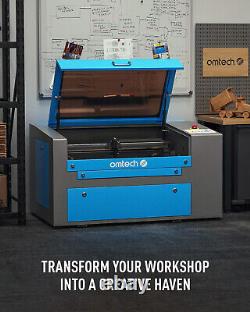 Machine de gravure et de découpe au laser OMTech 50W 12x20 Gravure Cutter Refroidisseur d'eau