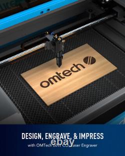 Machine de gravure et de découpe laser CO2 OMTech 80W 90W 28x20
