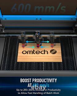 Machine de gravure et de découpe laser CO2 OMTech AF2028-80 de 80W avec autofocus et lit de 20x28