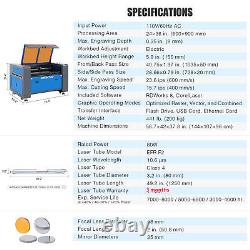 Machine de gravure et de découpe laser CO2 d'occasion 80W 24x35 avec refroidisseur d'eau 5200