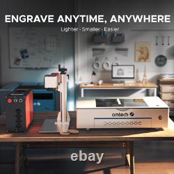 Machine de gravure et de marquage au laser à fibre 20W d'occasion compatible avec LightBurn
