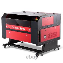 Machine de gravure laser CO2 OMTech 28x20 60W avec autofocus et refroidisseur d'eau CW5000