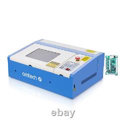 Machine de gravure laser CO2 OMTech 40W 12x8 avec panneau LCD LaserDRW et carte mère K40+