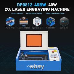 Machine de gravure laser CO2 OMTech 40W 12x 8 avec carte mère K40+ et LightBurn