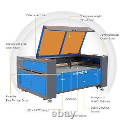 Machine de gravure laser CO2 d'occasion de 130W, 55x35 pouces, avec refroidisseur d'eau