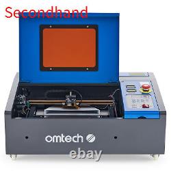 Machine de gravure laser K40 200x300 de bureau d'occasion 40W 8x12