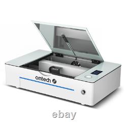 Machine de gravure laser OMTech Polar 55W avec zone de travail 12x20, axes rotatifs et mise au point automatique