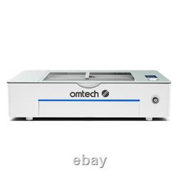 Machine de gravure laser OMTech Polar 55W avec zone de travail 12x20, axes rotatifs et mise au point automatique