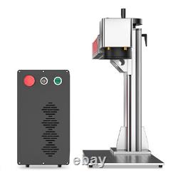 Machine de gravure laser à fibre MOPA 60W pour marquage de métal couleur avec axe rotatif