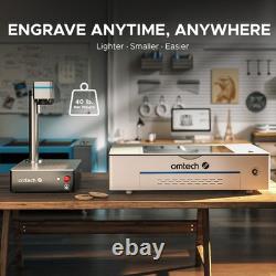 Machine de gravure laser à fibre OMTech MOPA 5,9 x 5,9 60 W pour métal d’occasion