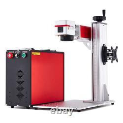 Machine de gravure laser à fibre divisée MOPA 100 W, zone de travail 6,9 x 6,9, d’occasion