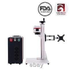 Machine de marquage couleur au laser à fibre JPT MOPA M7 60W de seconde main 6,9 × 6,9 po.