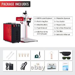 Machine de marquage couleur au laser à fibre JPT MOPA M7 60W de seconde main 6,9 × 6,9 po.
