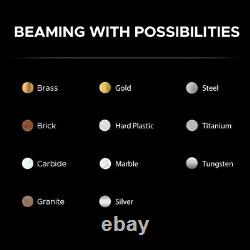 Machine de marquage en métal coloré avec laser à fibre MOPA 60W et axe rotatif